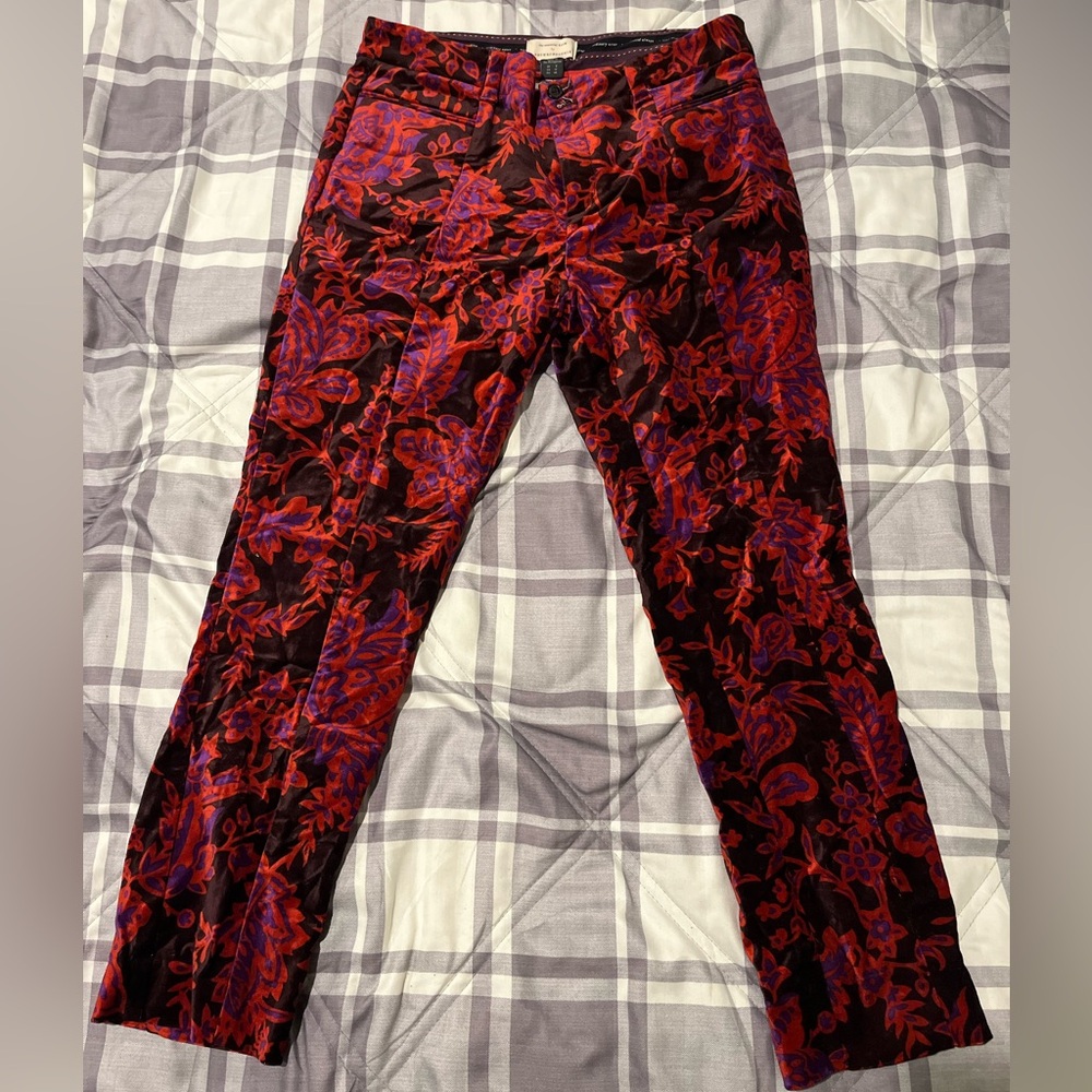 Anthropology Floral Patterned women’s pants size 8